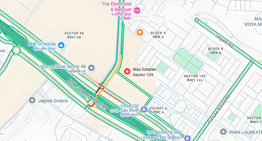 Max Estates 105 location map