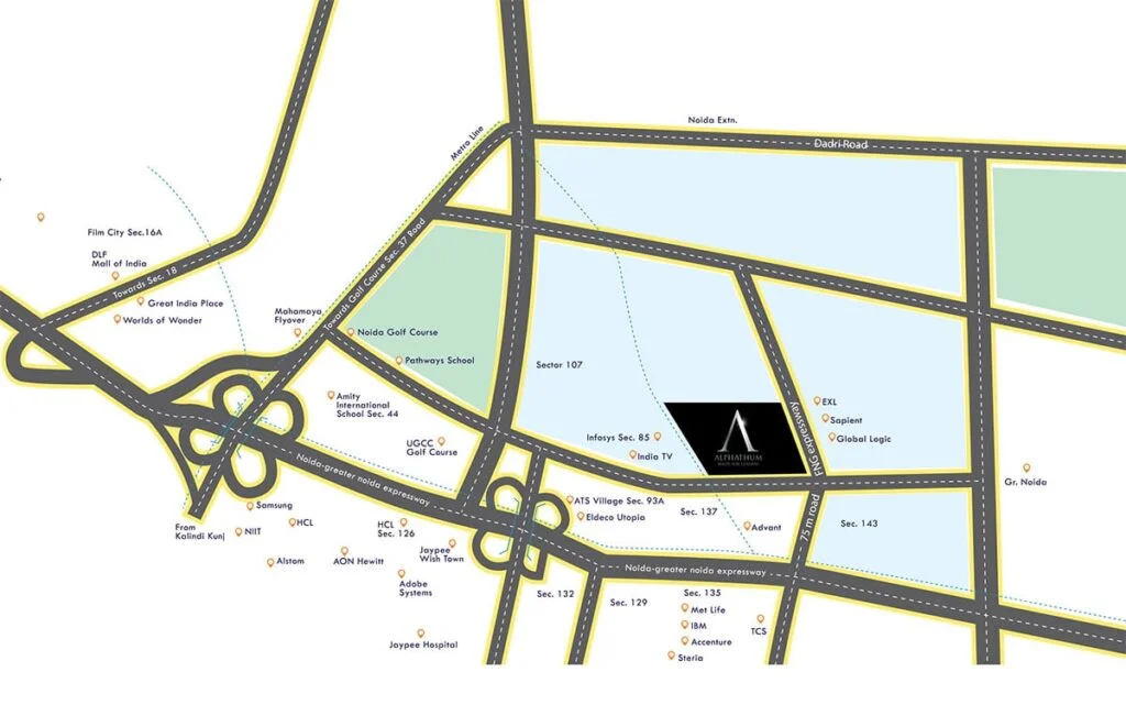 Bhutani Alphathum location map