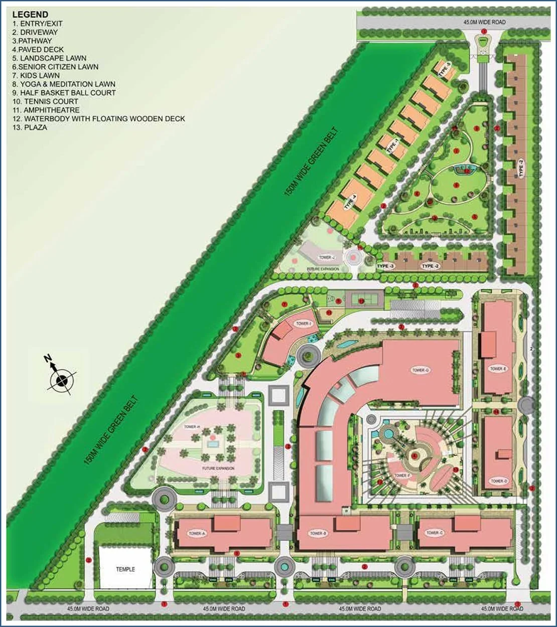 Bhutani Alphathum site map