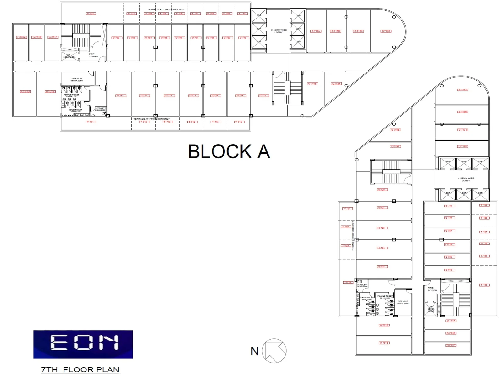 Fairfox EON seventh floor plan