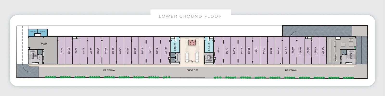 GYGY FIVEO lower ground floor plan