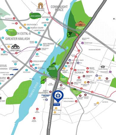Location Map – Sector 135 Noida