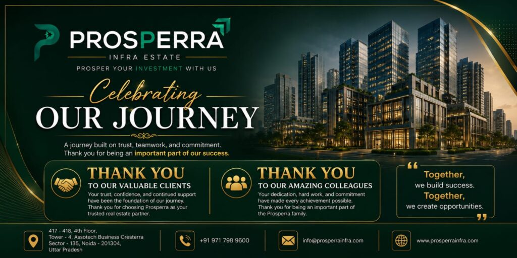 Prosperra Infra Anniversary Celebration Banner